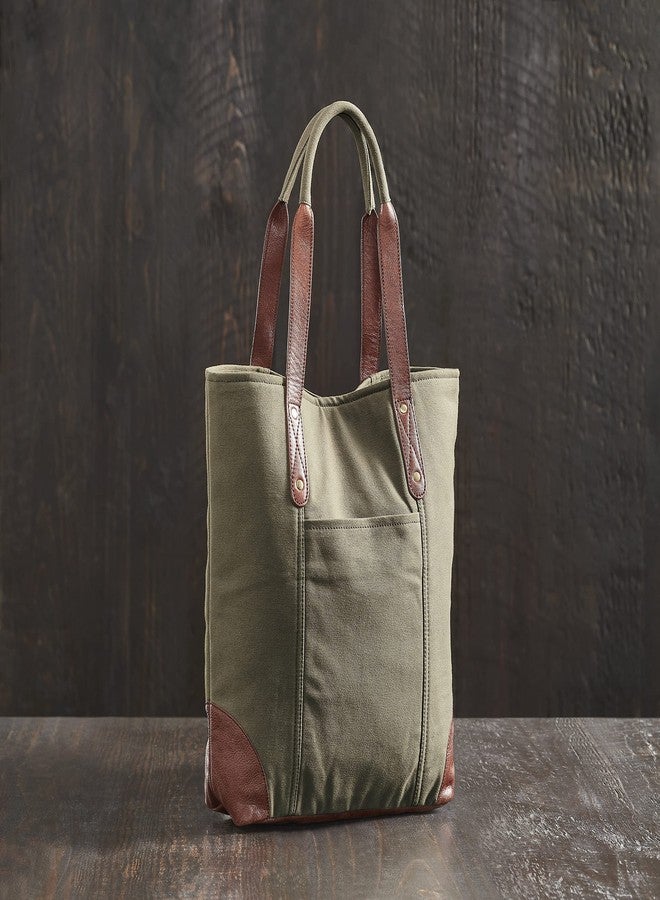 Mona B Canvas Tote Handbag for Women with Pouch perfect for Travel, College and office Use - Brown - Image 2